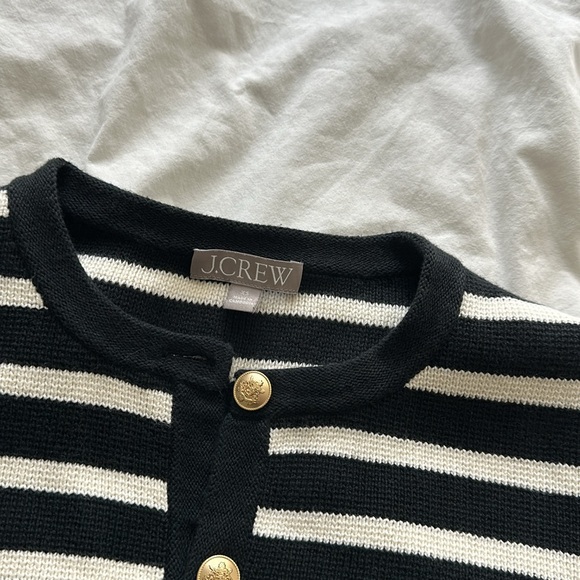 J crew black and white striped Emilie jacket - Picture 2 of 2